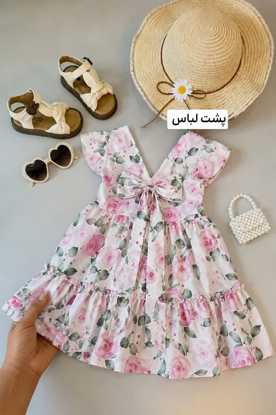 پیراهن دخترانه رز بوگاتی نرم