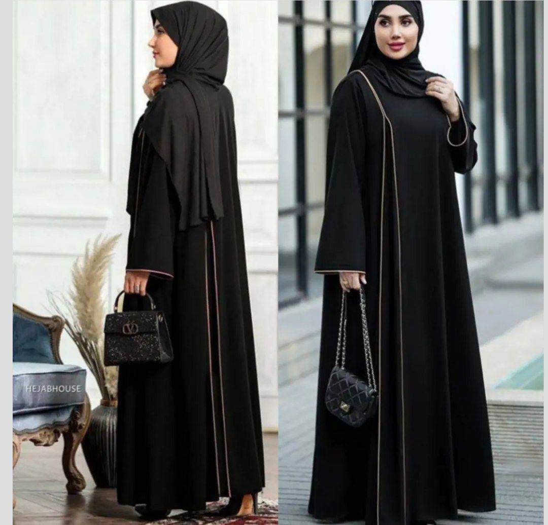 عبایی زنانه فرحناز الیزه مغزی دوزی طلایی