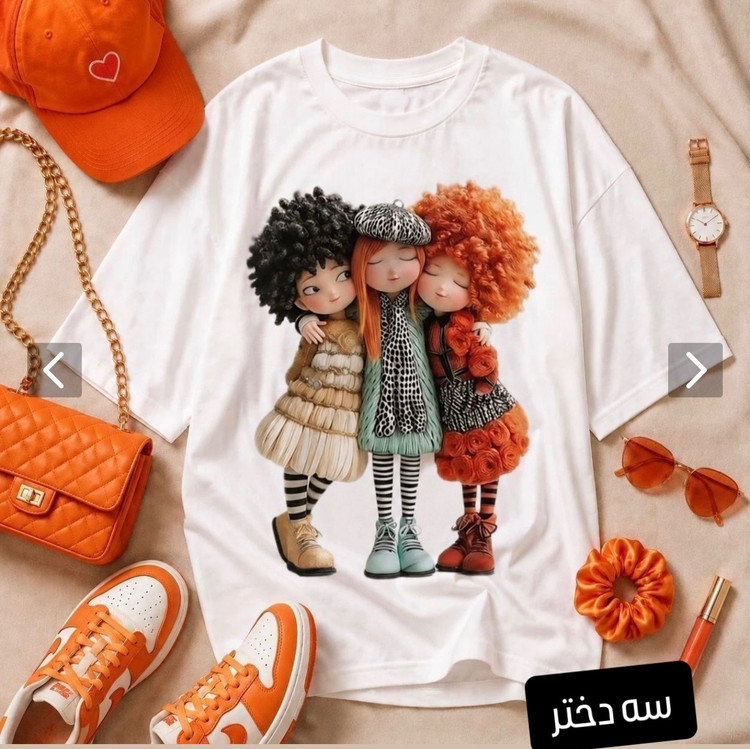 تیشرت لانگ زنانه فانتزی ، ارسال رایگان