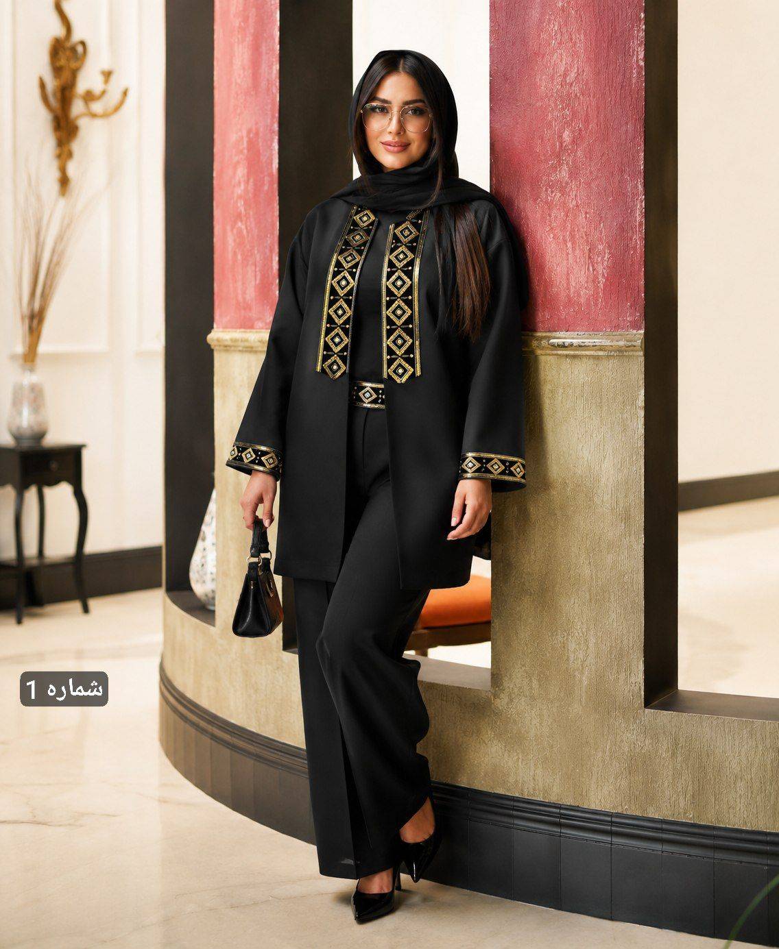ست مانتو شلوار زنانه فاتوش پرشین مکانیک ، ارسال رایگان