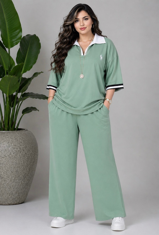 ست دو تیکه تیشرت شلوار زنانه polo ، ارسال رایگان