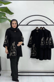مانتو زنانه گلرخ مخمل ، ارسال رایگان