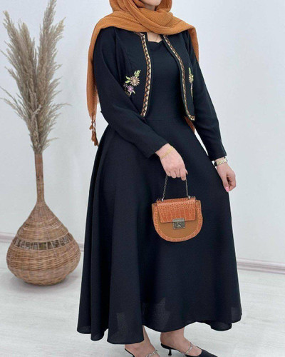 ست کت سارافون زنانه گلدوزی ژیوا ، ارسال رایگان