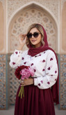 ست سه تیکه شومیز دامن زنانه قلبی فری سایز